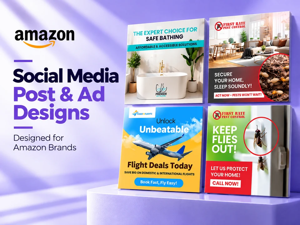 Social & paid ad creative for four brands